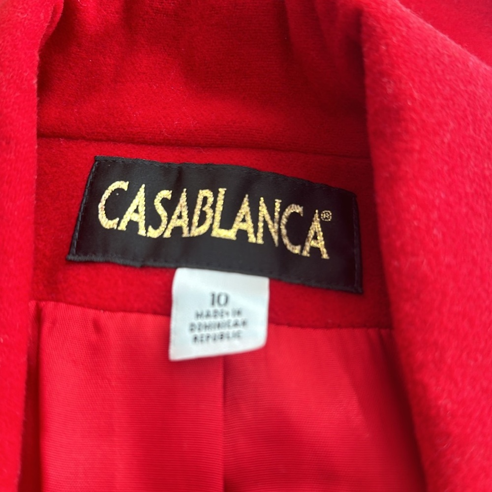 Casablanca Red Wool/Cashmere blend size 10 - Picture 8 of 9